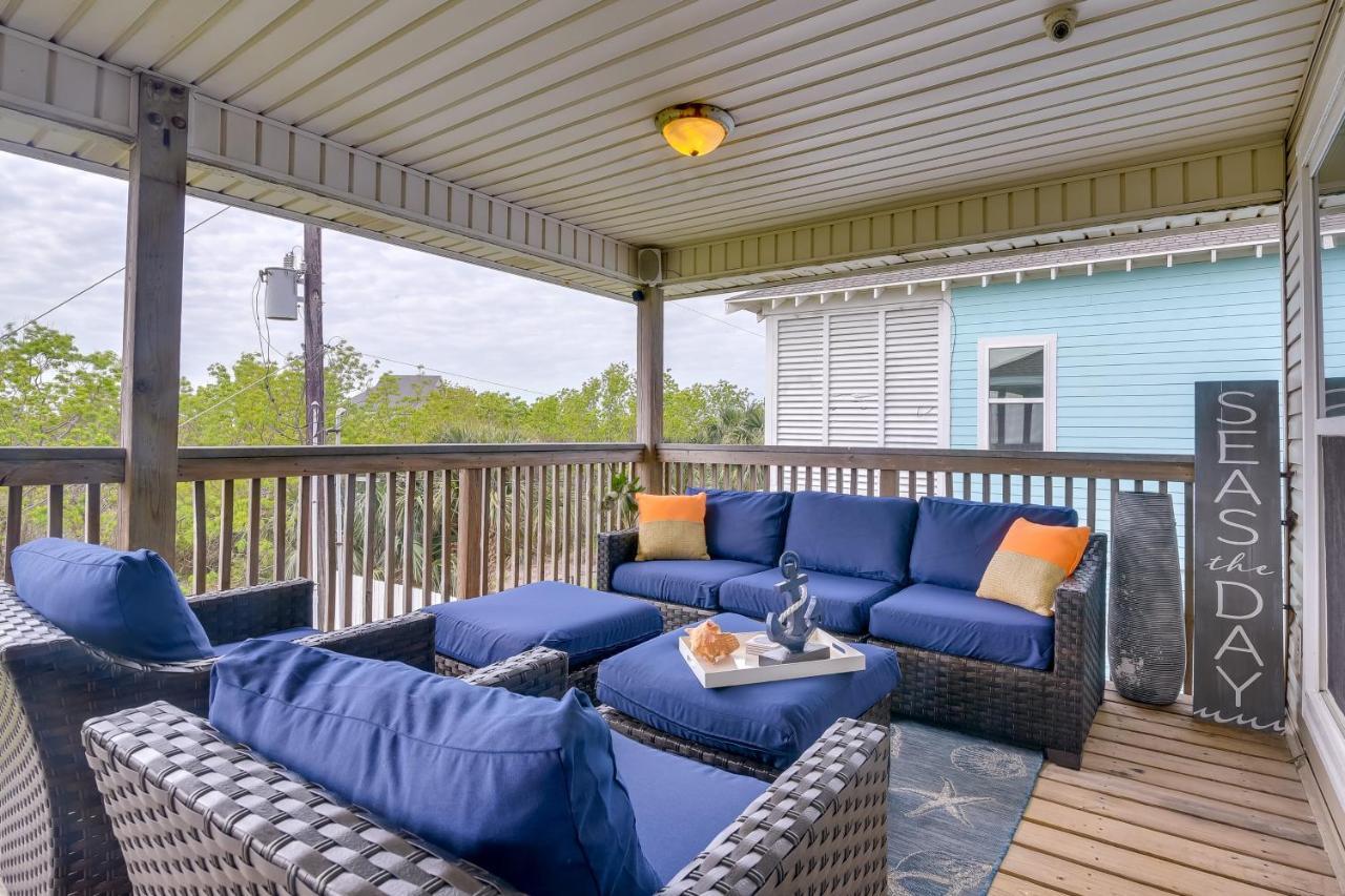 Galveston Escape With Entertainment Patio And Deck! Villa Exterior foto